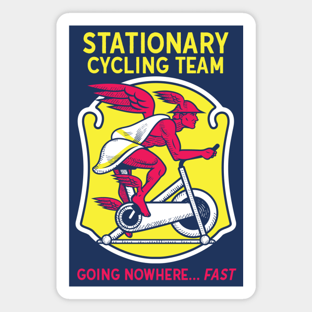 Stationary Cycling Team Magnet by toadyco